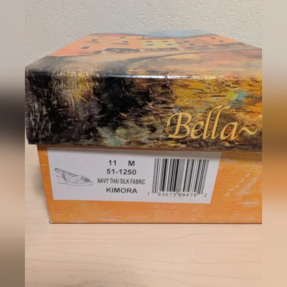 Bella Vita Navy Blue Espadrilles with Slingback and Open Toe - Picture 11 of 11